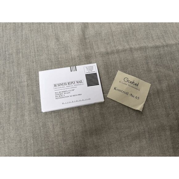 Goebel Hummel Trio of Wishes Hummel 721 - Registration Card / Model # Paperwork - Picture 1 of 6